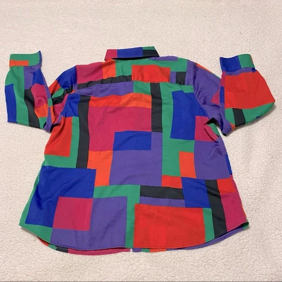 90s Ralph Lauren Multi Colour Button Down - Picture 3 of 5